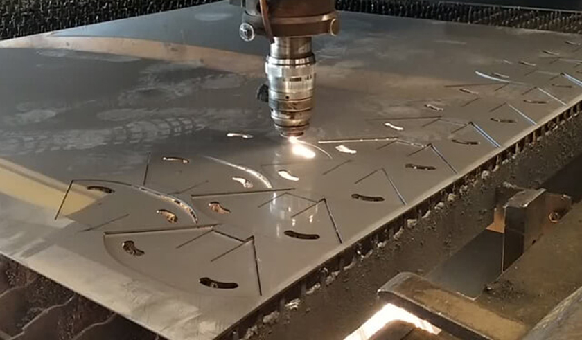 custom laser cut metal plate